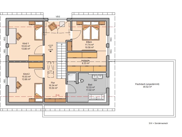 Entdecke die Magie des Raumes: Grundriss Schlafzimmer mit Ankleide