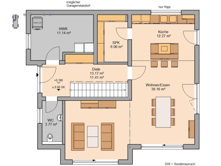 Grundriss mit Speisekammer planen – Ideen für Stauraum