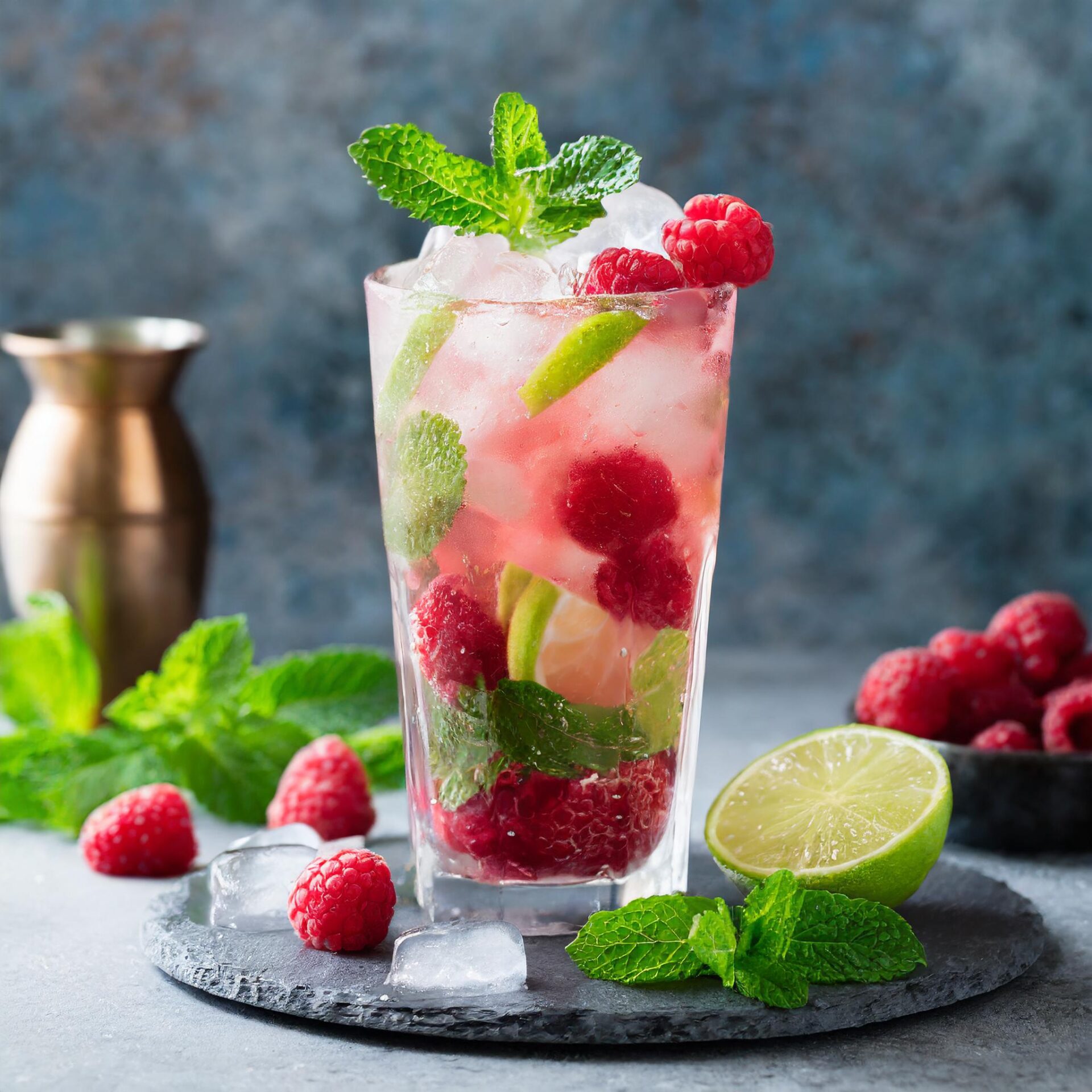 Himbeer Limetten Mojito