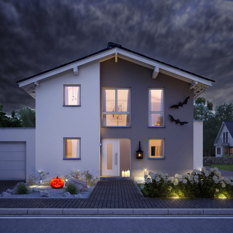 Kern-Haus Vero mit Halloween-Dekoration